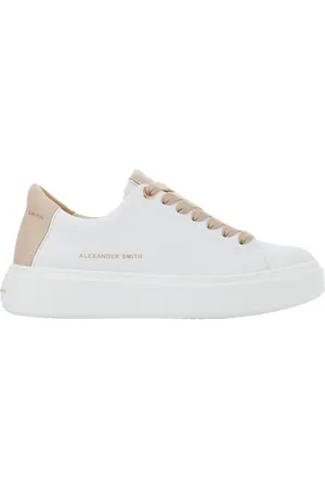 Alexander Smith Femme, Chaussures, Multicolore, Taille: 37 EU London Woman White Nude Baskets