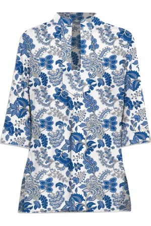 MC2 SAINT BARTH Femme, Blouses et Chemises, Multicolore, Taille: 40 FR Robe courte en coton fleuri
