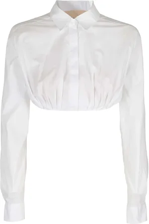 ANIYE BY Femme, Blouses et Chemises, Blanc, Taille: 38 FR FIA Crop Shirt