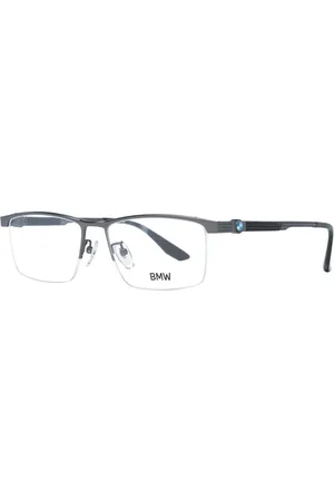 BMW Homme, Accessoires, Gris, Taille: ONE Size Montures Optiques Rectangulaires Gunmetal