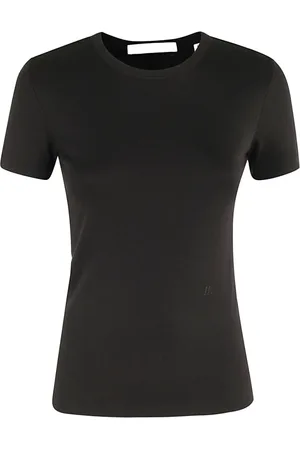 Helmut Lang Femme, Tops, Noir, Taille: 40 FR Tee Shrunken Classique