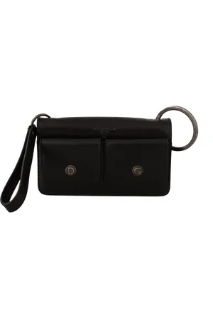 Dolce & Gabbana Homme, Sacs, Noir, Taille: ONE Size Pochette Mini en Cuir Noir