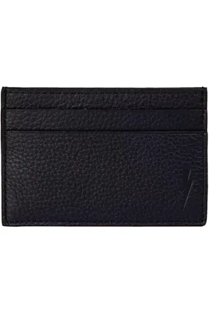 Neil Barrett Homme, Accessoires, Noir, Taille: ONE Size Portefeuille Porte-cartes en Cuir Noir