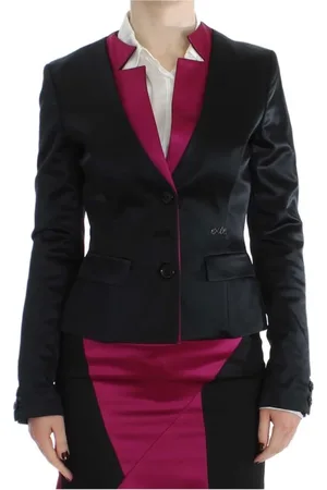 Exte Femme, Vestes, Noir, Taille: 36 FR Veste Blazer avec Détails Logo