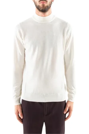 COR SINE LABE DOLI Homme, Pulls, Blanc, Taille: M Pulls à col roulé en laine extrafine