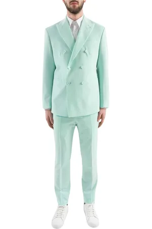 COR SINE LABE DOLI Homme, Costumes, Vert, Taille: S Costume à double boutonnage Abito