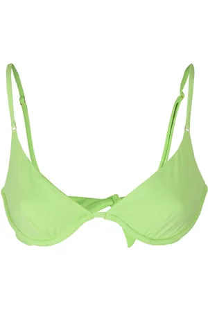 Melissa Odabash Femme, Maillots de bain, Vert, Taille: 42 FR Bralette en Dentelle sans Fil