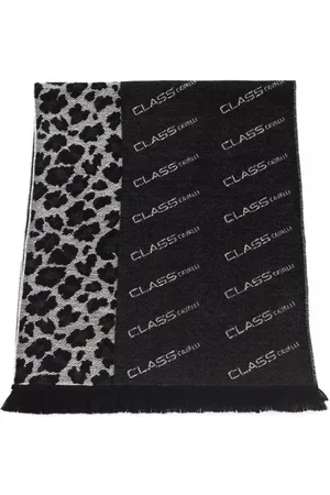 Roberto Cavalli Homme, Accessoires, Multicolore, Taille: ONE Size Foulard Logo Animalier