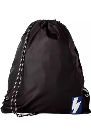 Neil Barrett Homme, Sacs, Noir, Taille: ONE Size Sac à Dos en Nylon Élégant