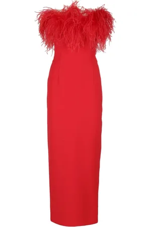 Ilkyaz Ozel Femme, Robes, Rouge, Taille: 36 FR Maxi Robes
