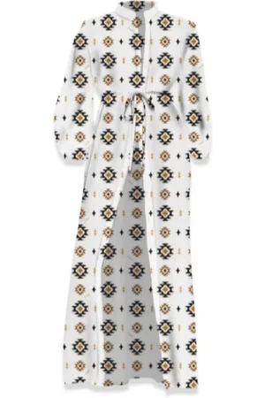 MC2 SAINT BARTH Femme, Robes, Multicolore, Taille: 40 FR Robe longue à motif pour femme