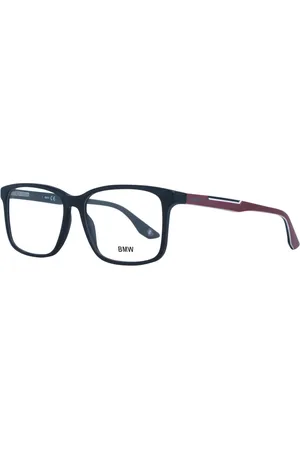 BMW Homme, Accessoires, Noir, Taille: ONE Size Montures Optiques Noires Carrées en Plastique