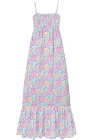 MC2 SAINT BARTH Femme, Robes, Multicolore, Taille: 40 FR Robe Longue en Coton Floral