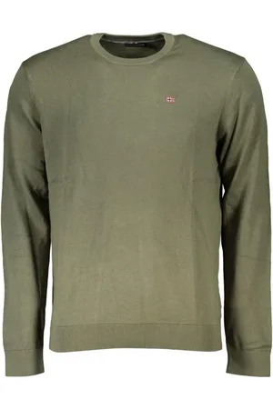 Napapijri Homme, Pulls, Vert, Taille: L Pull Col Rond Brodé Vert