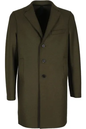 Harris Wharf London Homme, Manteaux, Vert, Taille: S Manteau Boxy Élégant