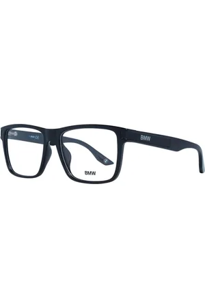 BMW Homme, Accessoires, Noir, Taille: ONE Size Montures Optiques Noires Carrées en Plastique