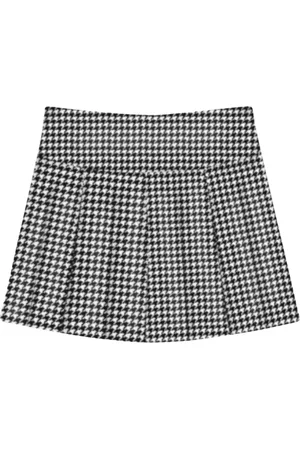 MC2 SAINT BARTH Femme, Jupes, Noir, Taille: 40 FR Jupe Courte Pied-de-Poule