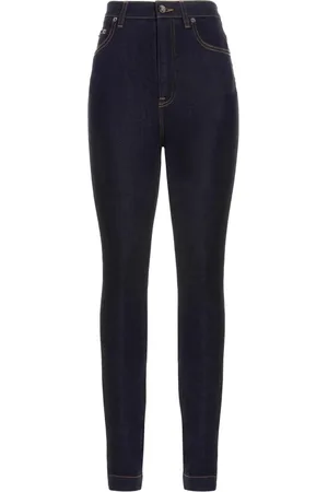 Dolce & Gabbana Femme, Jeans, Bleu, Taille: 36 FR Denim Stretch Intenso Grace Jeans