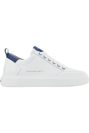 Alexander Smith Homme, Chaussures, Blanc, Taille: 40 EU Blanc Blu Baskets Bond BDM 3301