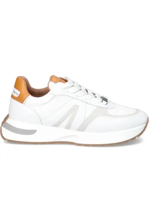 Alexander Smith Homme, Chaussures, Blanc, Taille: 40 EU Baskets - Blanc/Jaune - Automne/Hiver 2023/2024