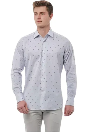 BAGUTTA Homme, Chemises, Multicolore, Taille: M Chemise en Coton Multicolore Col Italien