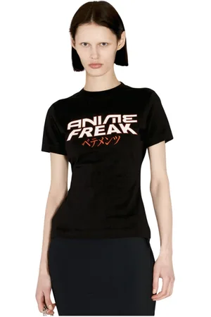 Vetements Femme, Tops, Noir, Taille: 42 FR Anime Freak Jersey T-Shirt
