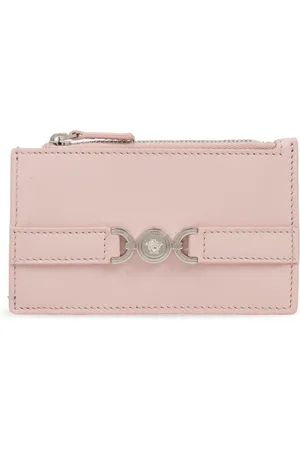VERSACE Femme, Accessoires, Rose, Taille: ONE Size Étui à cartes en cuir