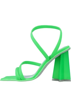 Chiara Ferragni Femme, Chaussures, Vert, Taille: 38 EU Sandales à Talons Hauts à Lacets