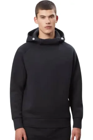 Napapijri Homme, Sweatshirts et sweats à capuche, Noir, Taille: L Sweat à Capuche en Velours avec Manches Raglan