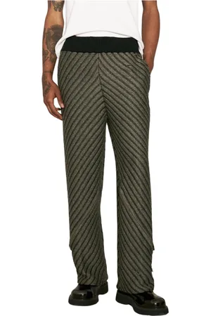 Isa Boulder Homme, Pantalons, Gris, Taille: M Pantalon Tricot Diagonal