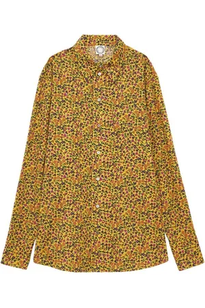 Inès de la Fressange Femme, Blouses et Chemises, Multicolore, Taille: 34 FR Maureen yellow floral shirt