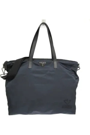 Prada Femme, Pre-owned, Noir, Taille: ONE Size Pre-owned Cuir cabas