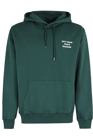 Drôle de Monsieur Homme, Sweatshirts et sweats à capuche, Vert, Taille: L Slogan Sweat à capuche