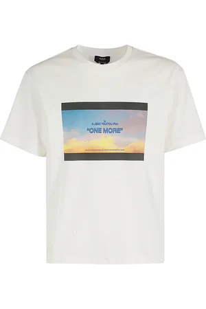 A.P.C. Homme, Tops, Blanc, Taille: M Boxy Leo T-Shirt