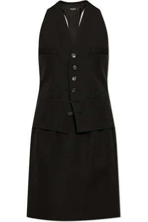 Dsquared2 Femme, Robes, Noir, Taille: 34 FR Robe en laine