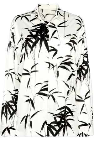 GALVAN Femme, Blouses et Chemises, Blanc, Taille: 36 FR Brushstroke Cream/Black Blouse