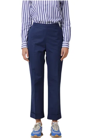 Aspesi Femme, Pantalons, Bleu, Taille: 40 FR Pantalon Casual en Coton