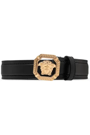 VERSACE Homme, Accessoires, Noir, Taille: 115 CM Ceinture en cuir