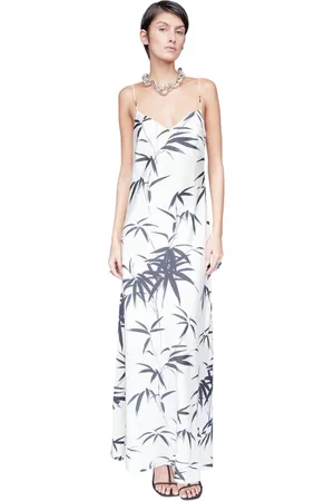 GALVAN Femme, Robes, Blanc, Taille: 40 FR Robe Brushstroke Cream/Black