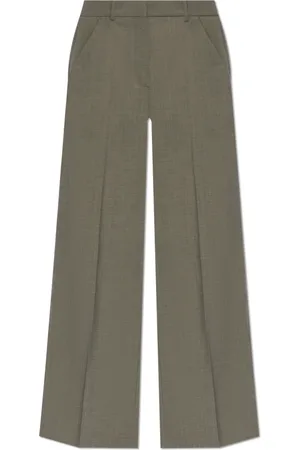 Kenzo Femme, Pantalons, Gris, Taille: 36 FR Pantalon Plissé