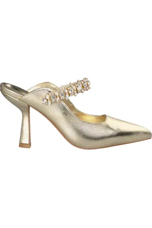 Alma en Pena Femme, Chaussures, Jaune, Taille: 35 EU Chaussure Slingback en Cristal