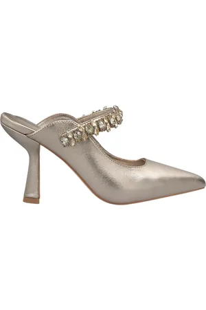 Alma en Pena Femme, Chaussures, Jaune, Taille: 37 EU Chaussure Slingback en Cristal