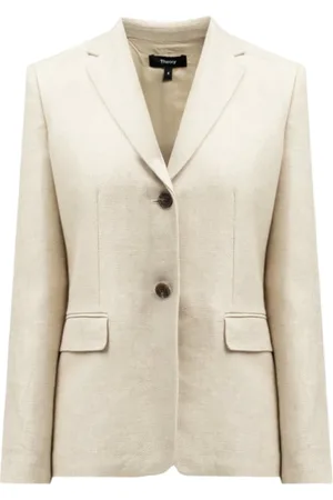 THEORY Femme, Vestes, , Taille: 36 FR Blazer en Lin avec Poches