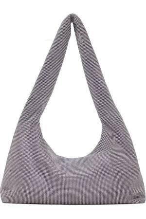KARA Femme, Sacs, Violet, Taille: ONE Size Sac sous le bras en maille de cristal