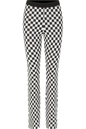 Baum und Pferdgarten Femme, Pantalons, Noir, Taille: 40 FR Pantalon à Carreaux Évasé