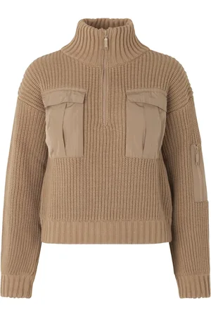 Baum und Pferdgarten Femme, Pulls, Brun, Taille: 36 FR Pull en Laine Mérinos Camel