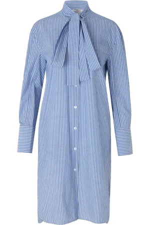Baum und Pferdgarten Femme, Robes, Bleu, Taille: 36 FR Robe Oversize en Coton Rayé
