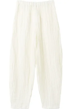 By Malene Birger Femme, Pantalons, Blanc, Taille: 40 FR Pantalon en Lin Confortable