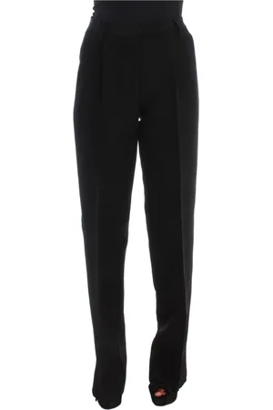 ERMANNO SCERVINO Femme, Pantalons, Noir, Taille: 36 FR Pantalon Large à Rayures Noires