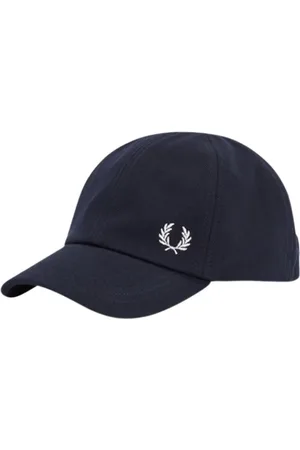 Fred Perry Homme, Accessoires, Bleu, Taille: ONE Size Casquette de baseball brodée Laurel